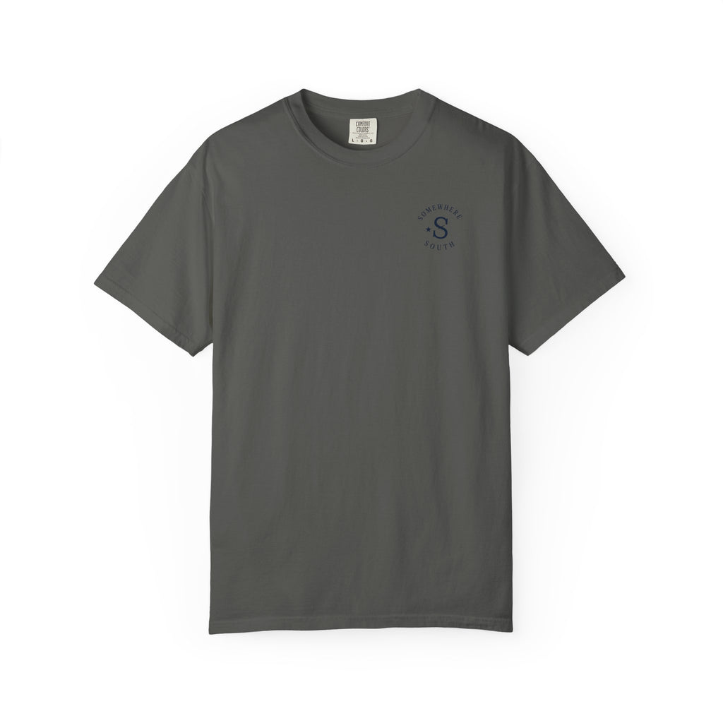 Golf Green Illustration T-Shirt — "Somewhere South" Back Print