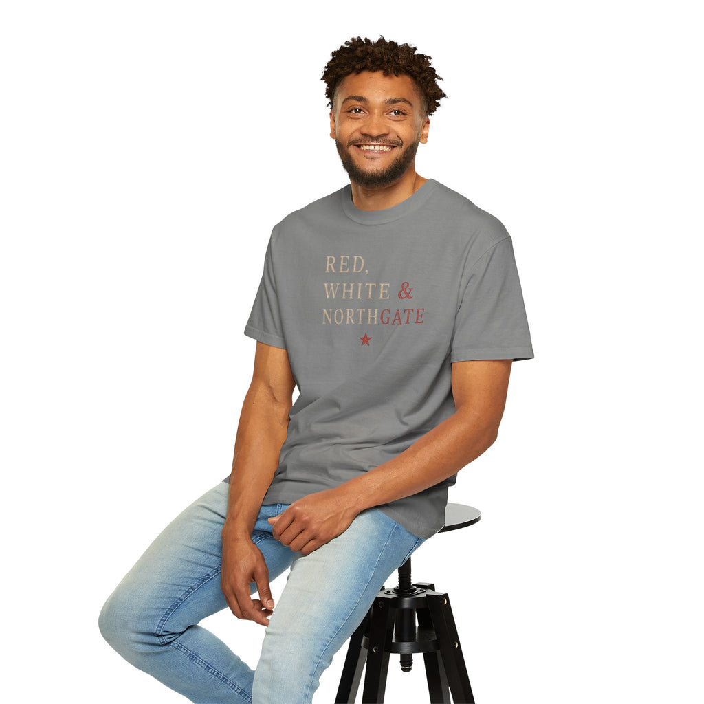 Patriotic Truck T-Shirt — "Red, White & Northgate" College Station Tee