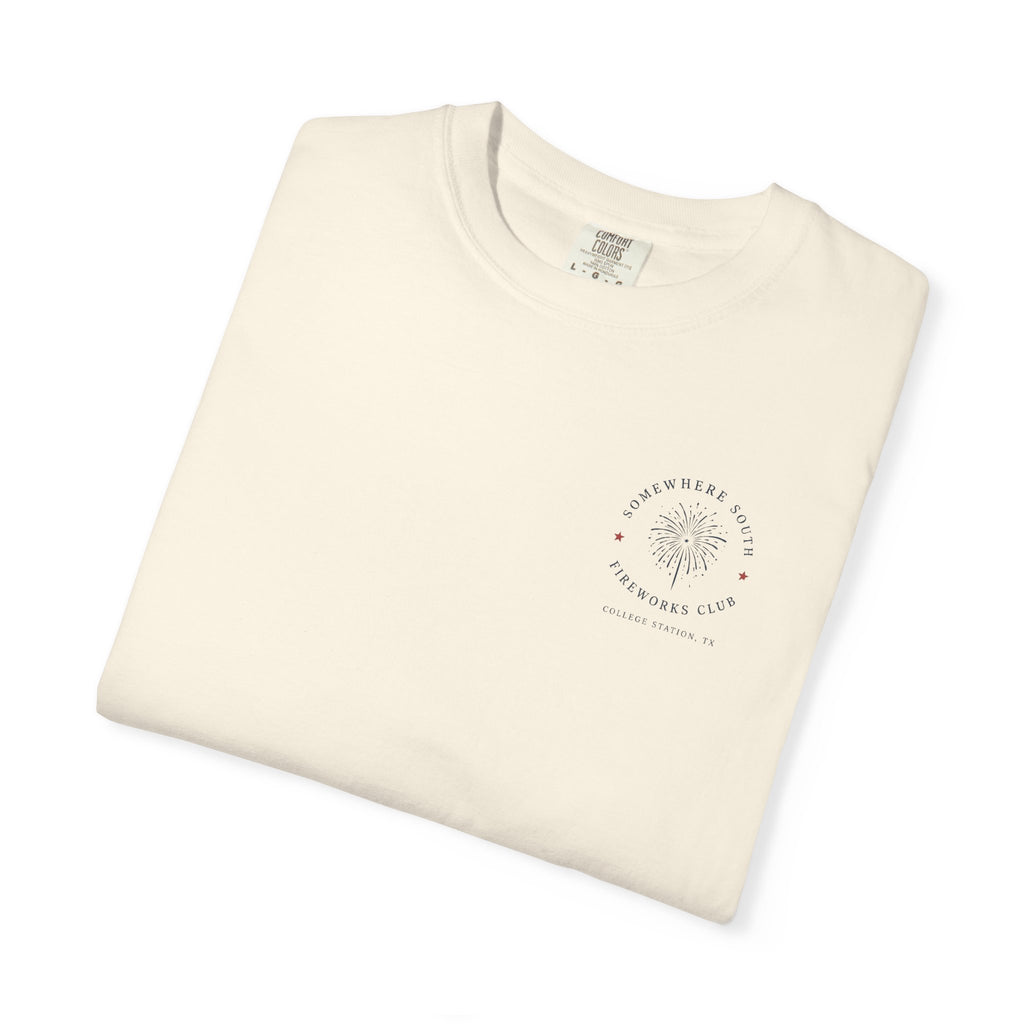 Somewhere South Coastal Graphic T-Shirt – Scenic Sunset Beach Tee