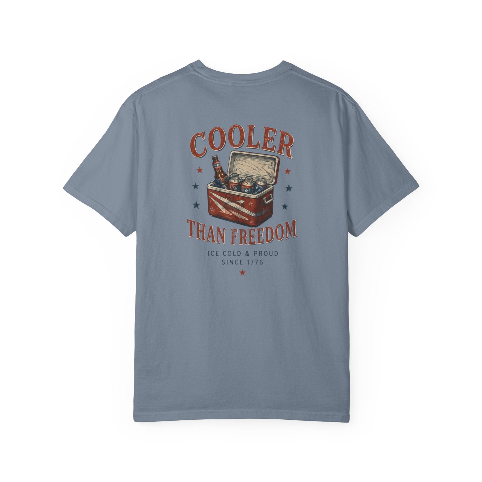 Cooler Than Freedom Graphic T-Shirt — Americana Cooler Vintage Design